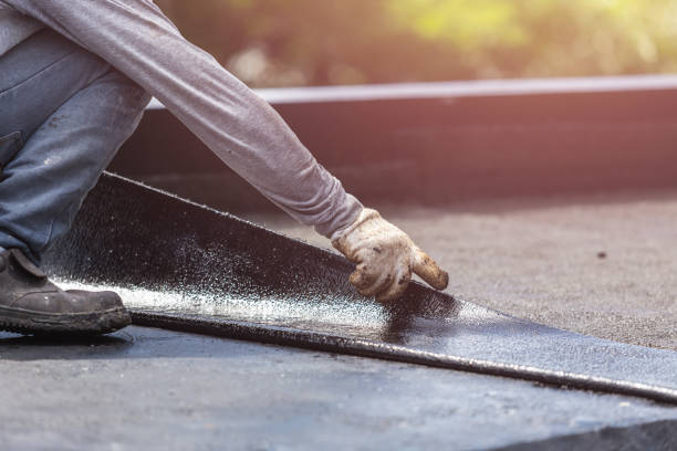 Professional Emergency Waterproofing technician working in Potterville, MI